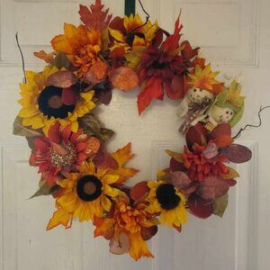 Handcrafted Fall Grapevine Wreath